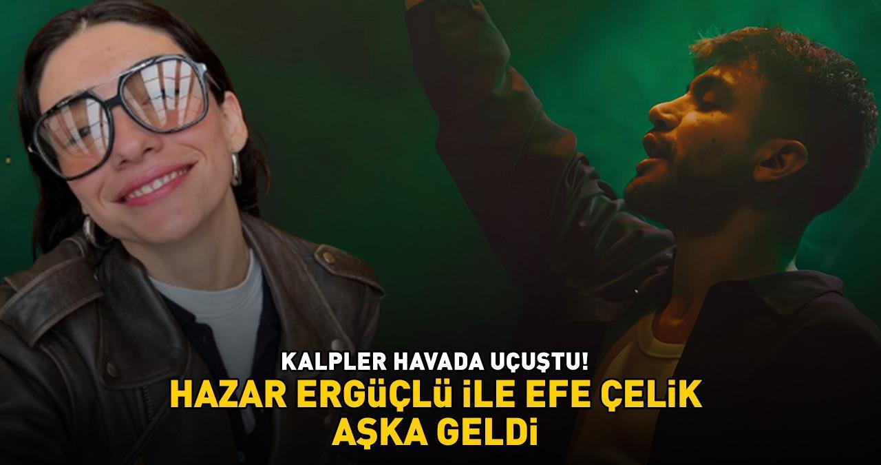 İnci Taneleri'nin Dilber'i Hazar Ergüçlü ile DJ sevgilisi Efe Çelik aşka geldi! KALPLER HAVADA UÇUŞTU