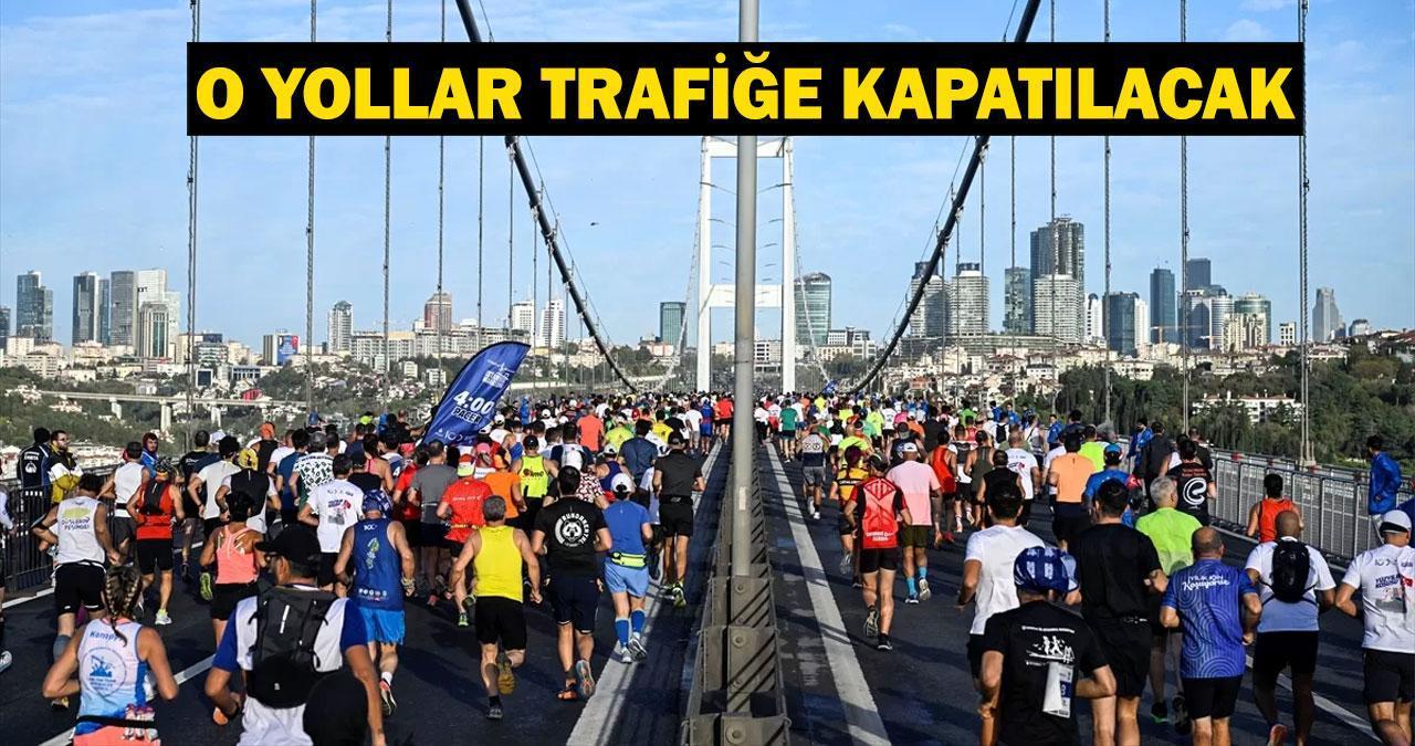 46. İstanbul Maratonu nedeniyle trafiğe kapatılacak yollar ve alternatif güzergahlar!