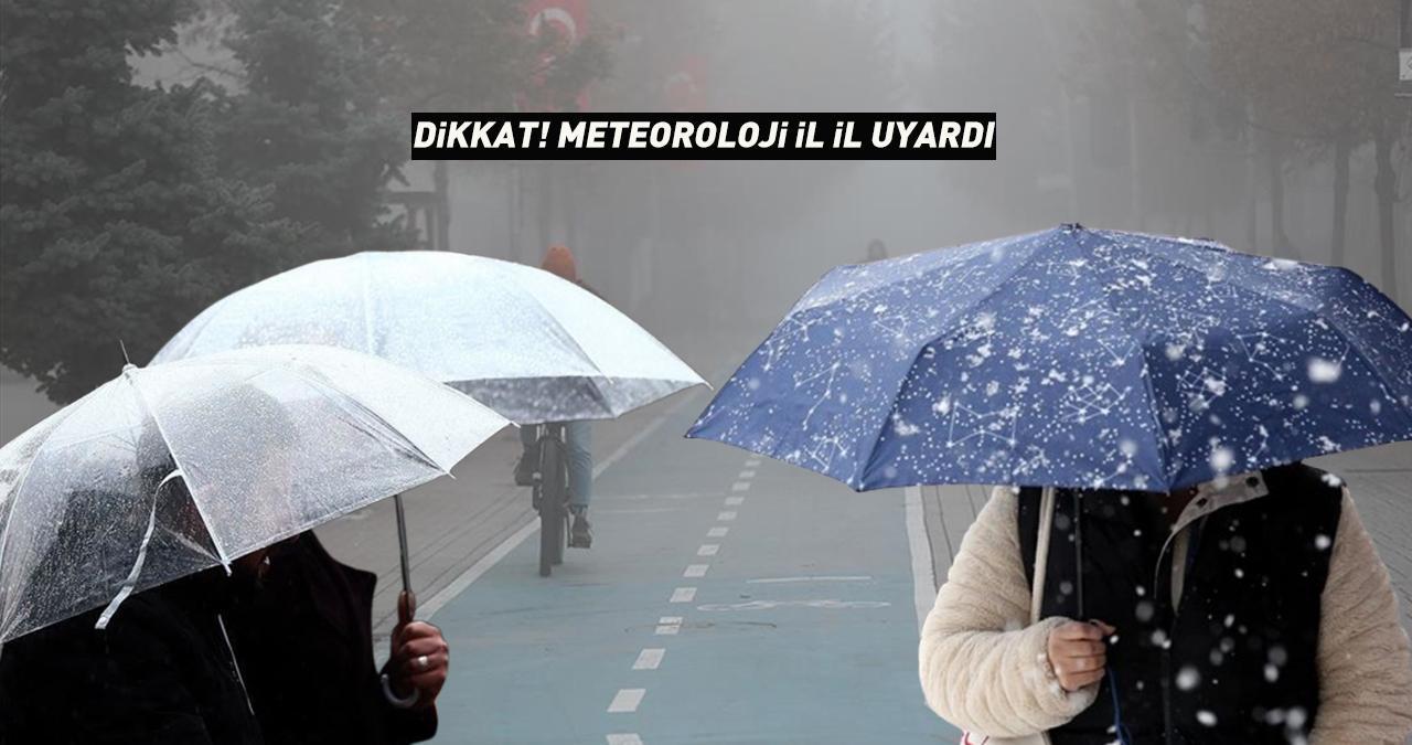 Dikkat, birçok ilde etkili olacak! Meteoroloji tek tek uyardı: Kar, sağanak, sis ve pus...