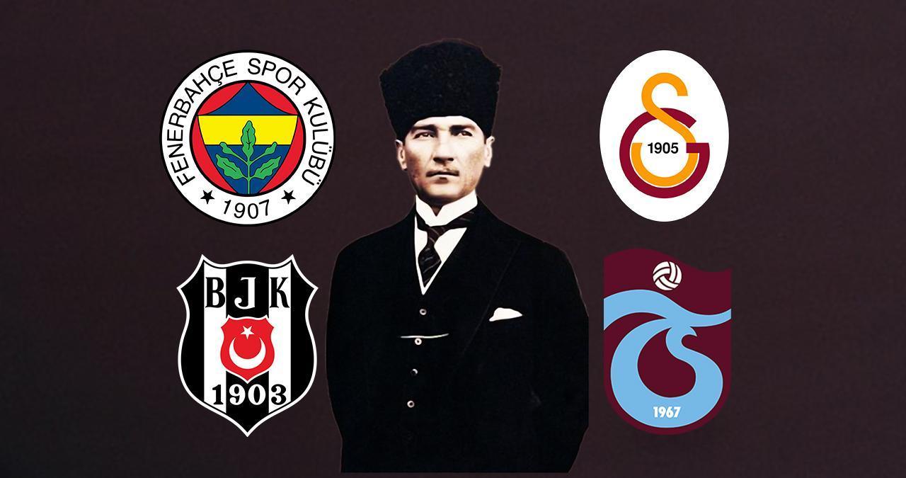 Futbol kulüplerimiz, Gazi Mustafa Kemal Atatürk'ü böyle andı