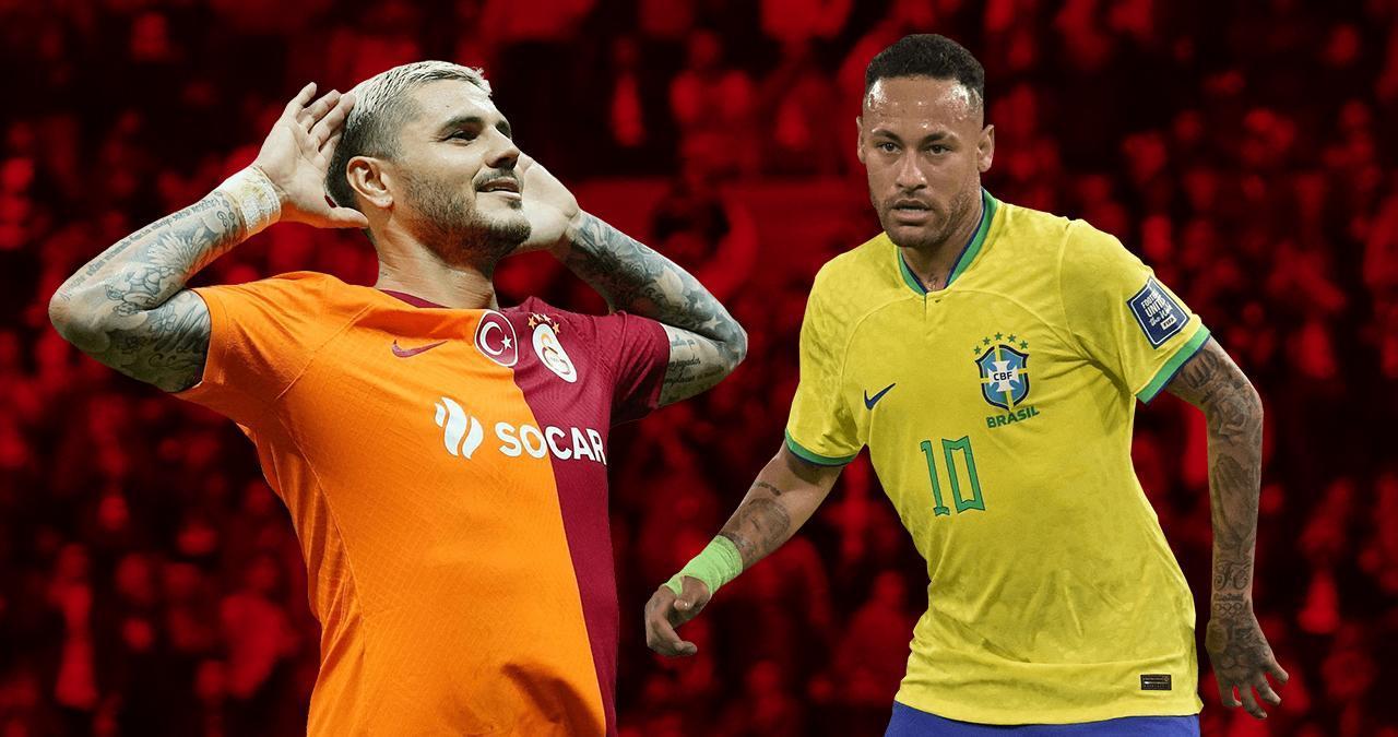 Galatasaray'da Mauro Icardi'den, eski takım arkadaşı Neymar'a telefon! Neden görüştü?