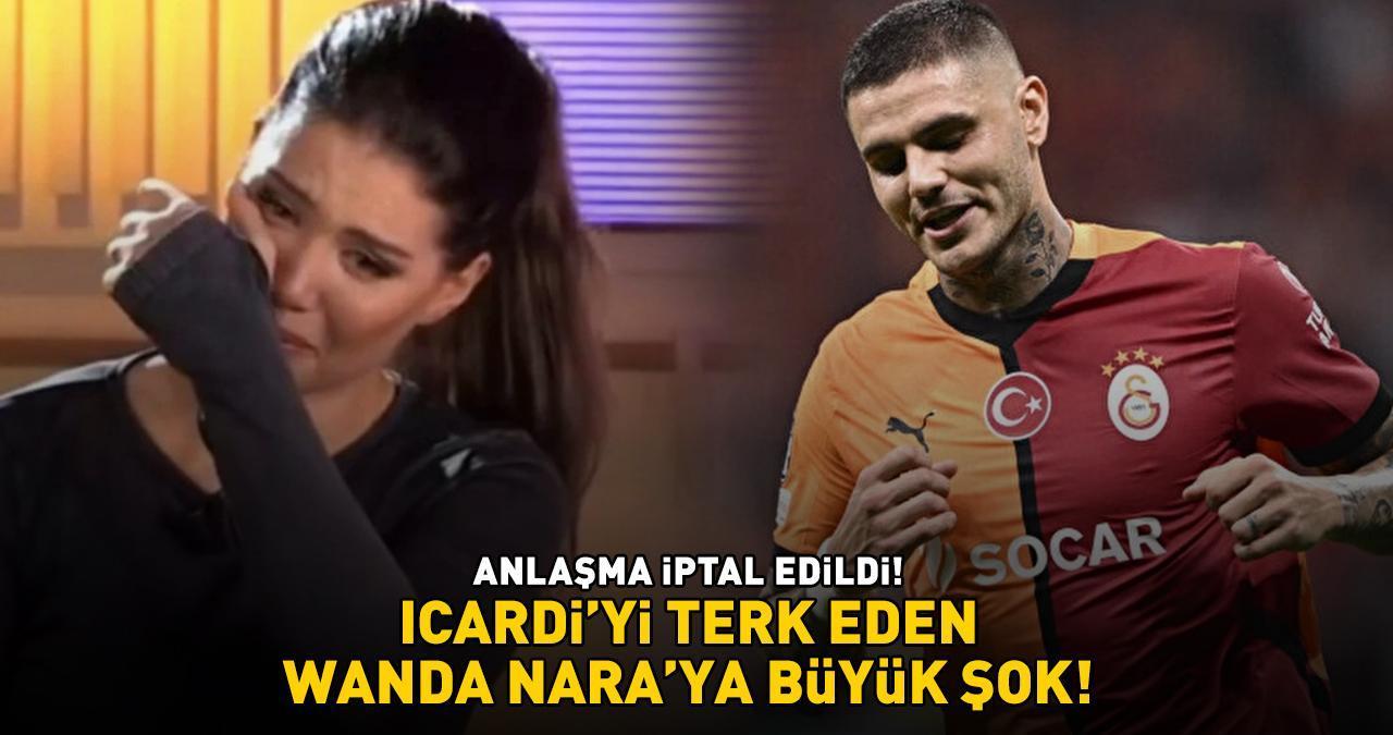 Galatasaray'ın yıldızı Icardi'den ayrılan Wanda Nara'ya büyük şok! ANLAŞMA İPTAL EDİLDİ!