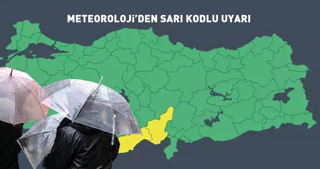 Meteoroloji'den 3 ile sarı kodlu uyarı!  Kar, sağanak, fırtına...