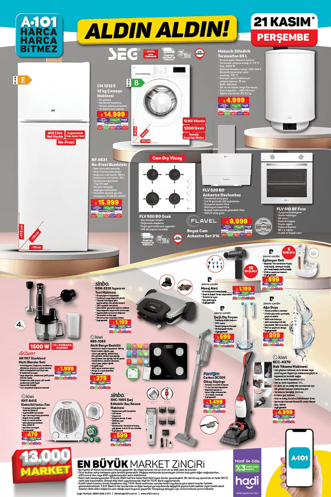 21 Kasım 2024 Perşembe A101 Aktüel Ürünler Kataloğu Yarın Satışta!