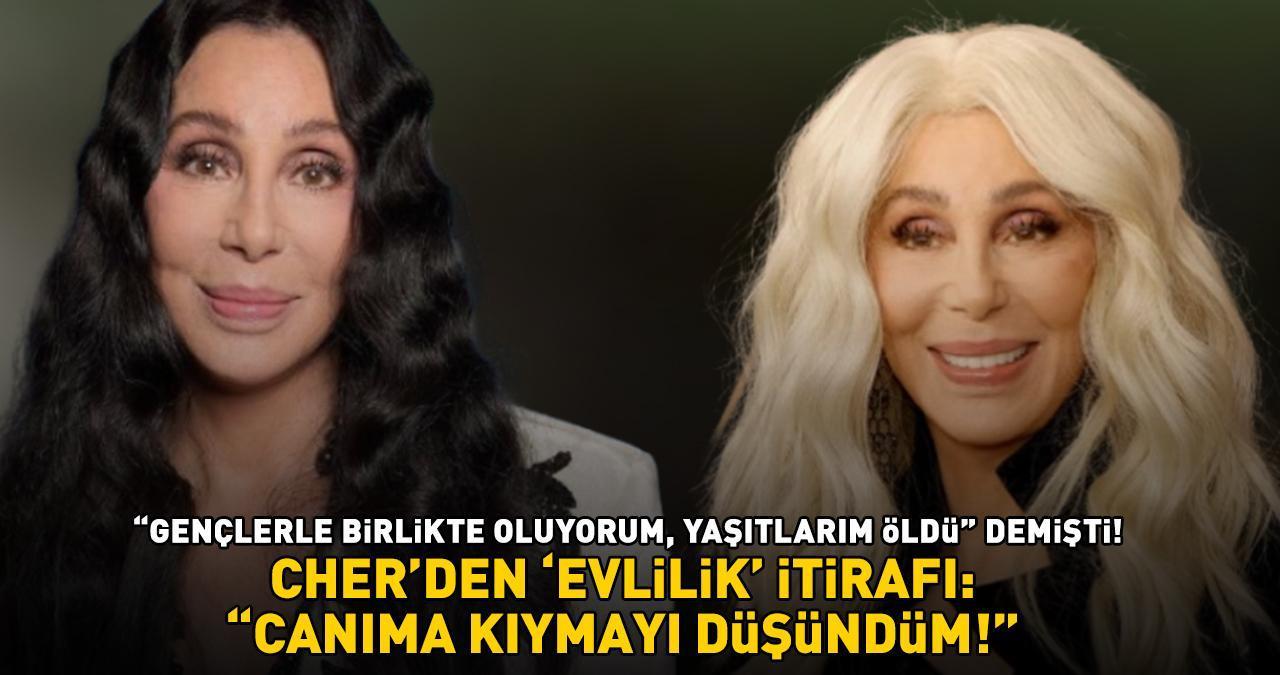 'Gençlerle birlikte oluyorum, yaşıtlarım öldü' demişti! Cher'den 'evlilik' itirafı: 'CANIMA KIYMAYI DÜŞÜNDÜM'