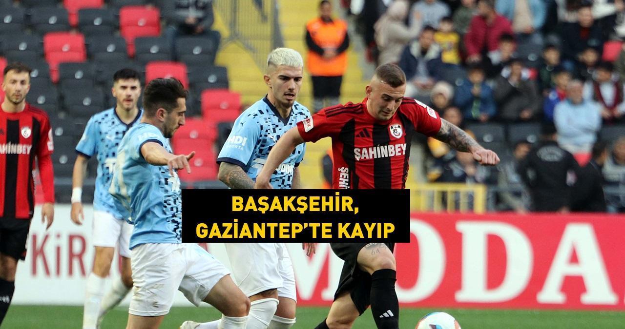 Başakşehir’e Gaziantep FK şoku! Farklı kaybetti