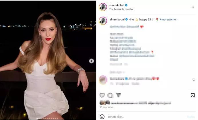 Sinem Kobal süper mini elbisesiyle mest etti! Tarzıyla göz kamaştırdı