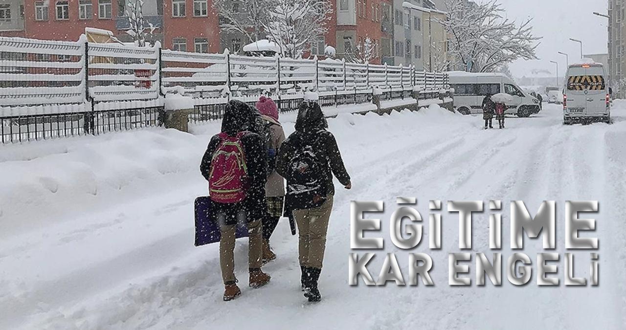 Eğitime kar engeli! 'Okul tatil edilldi' haberleri peş peşe geldi