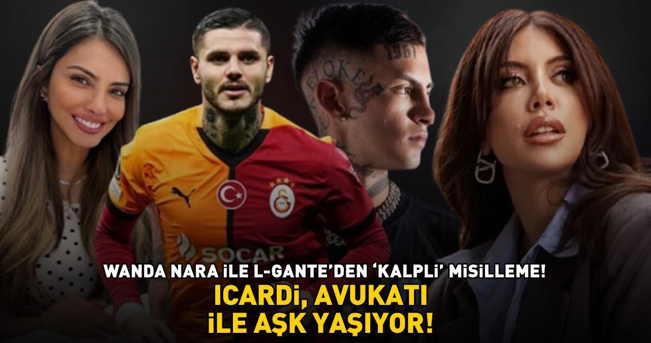 Galatasaray'ın yıldızı Mauro Icardi, avukatı ile aşk yaşıyor! L-GANTE VE WANDA NARA'DAN 'KALPLİ' MİSİLLEME