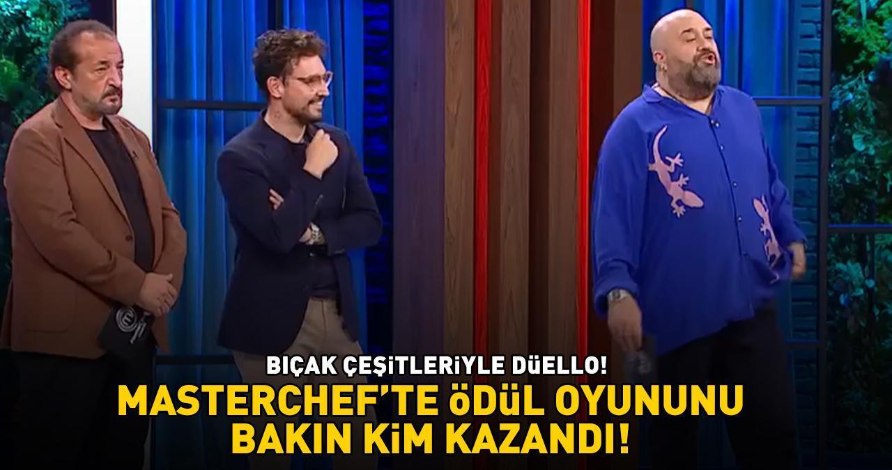 BIÇAK ÇEŞİTLERİYLE DÜELLO! MasterChef'te ödül oyununun kazananı bakın kim oldu!