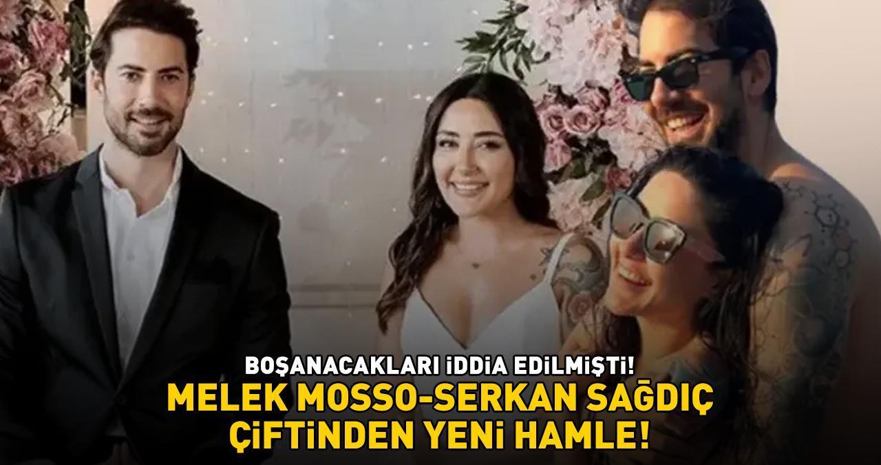 BOŞANACAKLARI İDDİA EDİLMİŞTİ! Melek Mosso-Serkan Sağdıç çiftinden yeni hamle