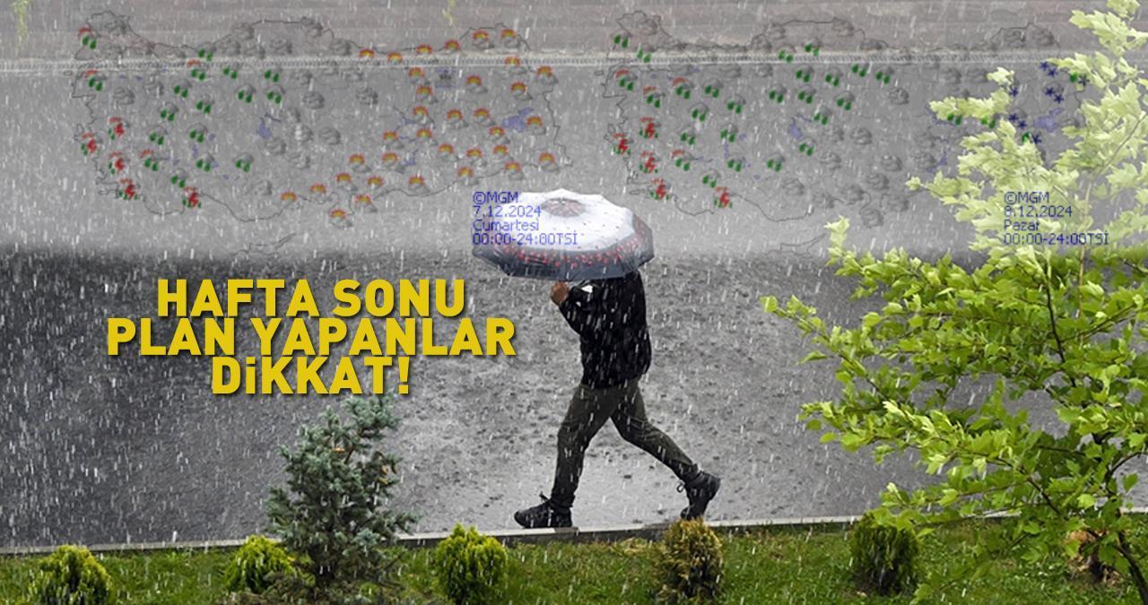 Hafta sonu plan yapanlar dikkat! Meteoroloji il il uyardı: Sağanak alarmı!