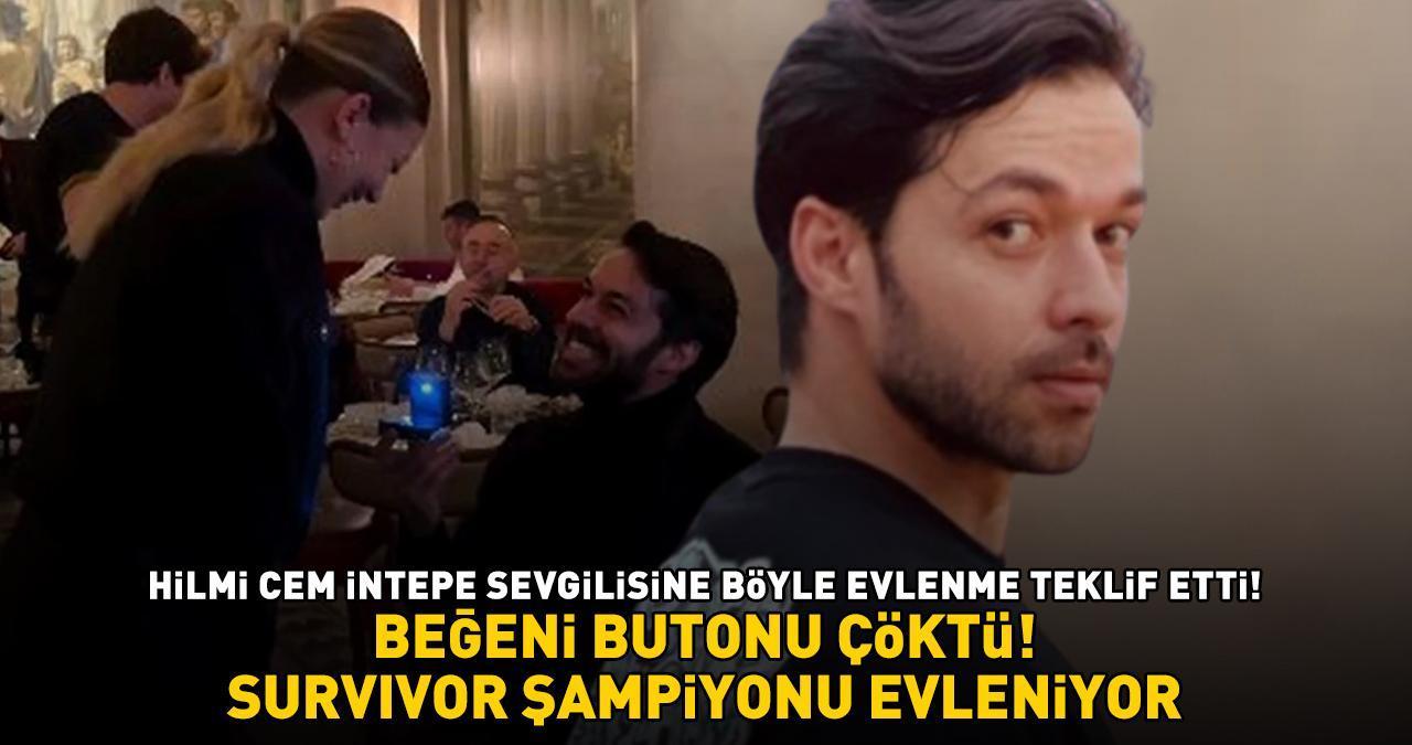 SURVIVOR ŞAMPİYONU EVLENİYOR! Hilmi Cem İntepe sevgilisine bakın nasıl evlenme teklif etti!