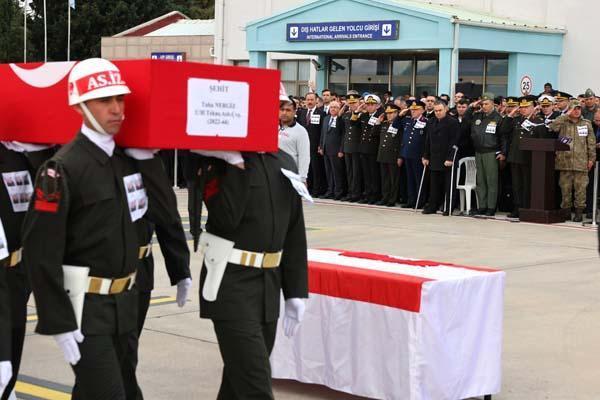 Isparta'da helikopter kazasında şehit olan askerlerin cenazeleri memleketlerine uğurlandı