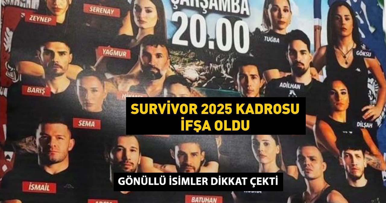 Survivor 2025 yarışmacılarının tamamı! Yeni sezon ünlüler ve gönüllüler takımları açıklandı!