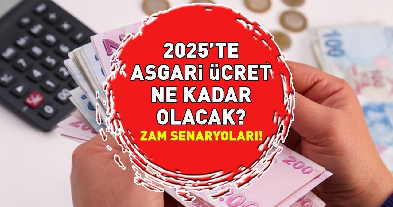 ASGARİ ÜCRET ZAMMI 2025 | Net - brüt 2025'te asgari ücret ne kadar olacak, kaç TL? 7 MİLYON VATANDAŞI İLGİLENDİRİYOR! İşte zam senaryoları...