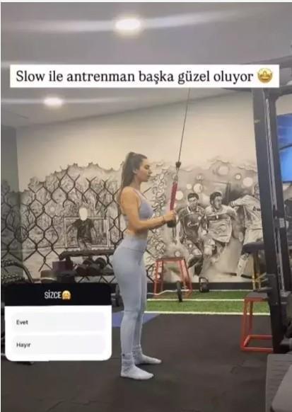 Amine Gülşe yeniden spora başladı