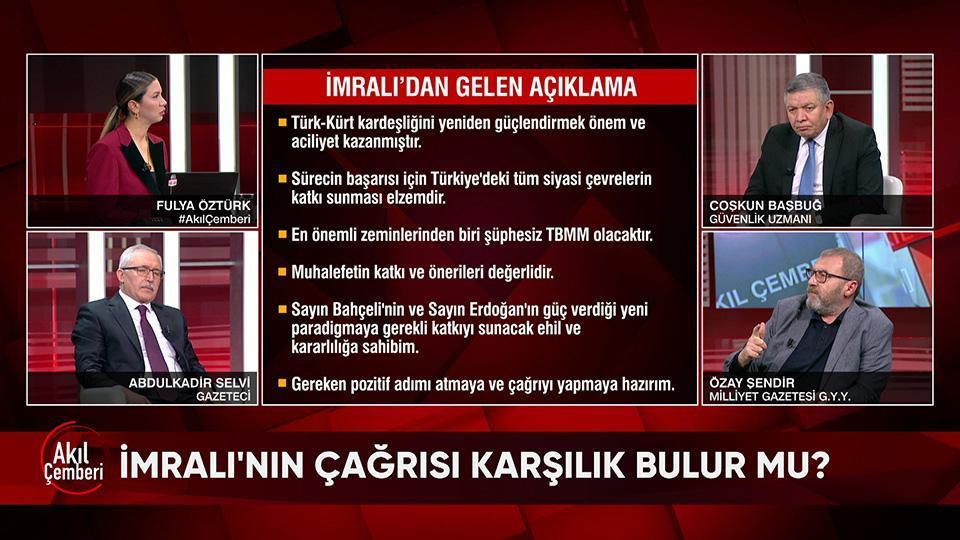 İmralı neden şimdi Hazırım dedi? Suriye'yi yeniden kimler inşa edecek? Yeni savaş o bölgede mi patlayacak? Akıl Çemberi'nde konuşuldu