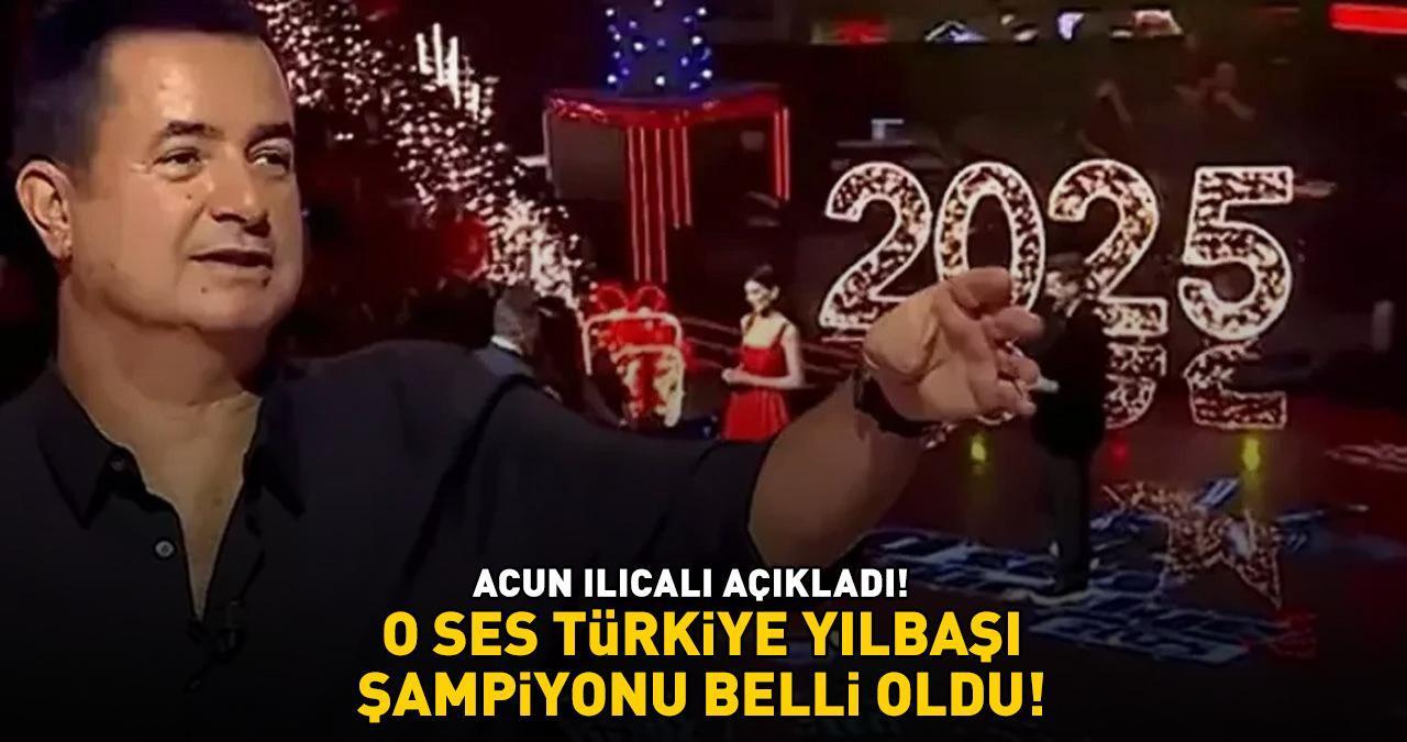 O SES TÜRKİYE 2025 YILBAŞI ŞAMPİYONU BELLİ OLDU! Acun Ilıcalı açıkladı! İşte kazanan isim...