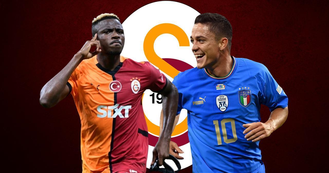 Galatasaray'ın transfer gündeminde son dakika gelişmesi! Mikautadze olmazsa, Osimhen'in arkadaşı Giacomo Raspadori geliyor...