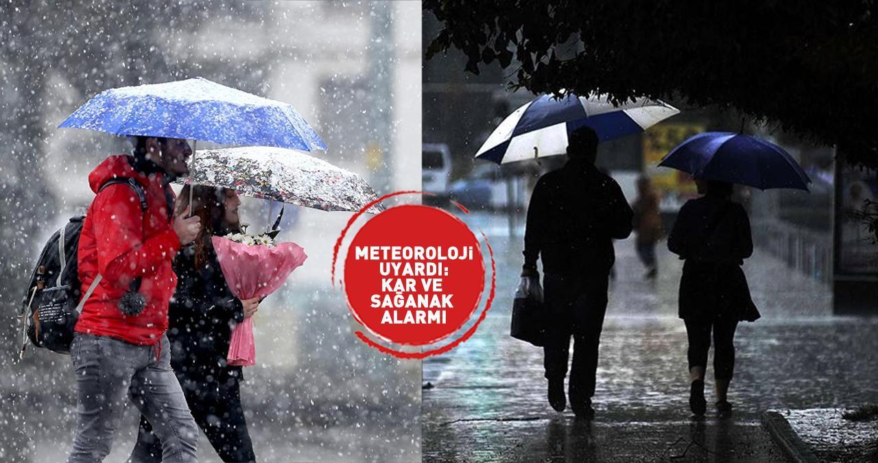 Dikkat! Meteoroloji tarih verdi: Kar ve sağanak alarmı!