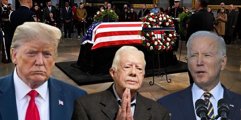 Biden ile Trump da katılacak! Jimmy Carter için tören düzenlenecek