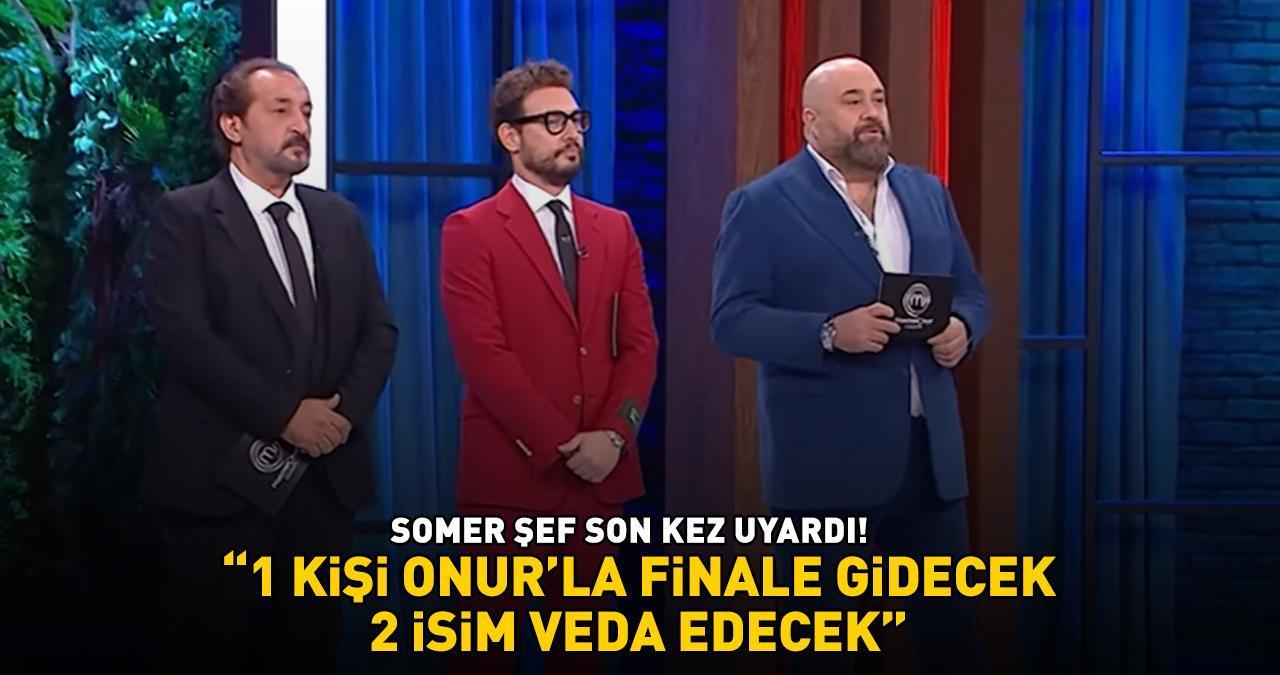 MasterChef'te 2. finalist belli oluyor! Semih, Eda ve Kerem! Somer Şef uyardı: '1 kişi Onur'la finale gidecek, 2 isim veda edecek!'