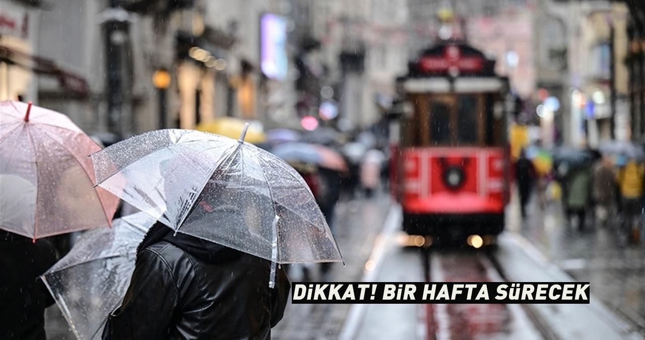 Dikkat! Bir hafta etkili olacak.. Türkiye genelinde sağanak alarmı