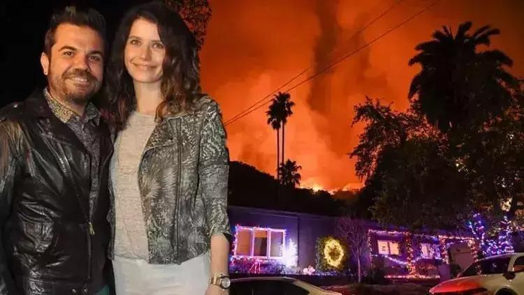 Los Angeles'taki yangında Beren Saat ve Kenan Doğulu'nun villası da yandı! Anılar, stüdyom, fotoğraflar...Her şey gitti