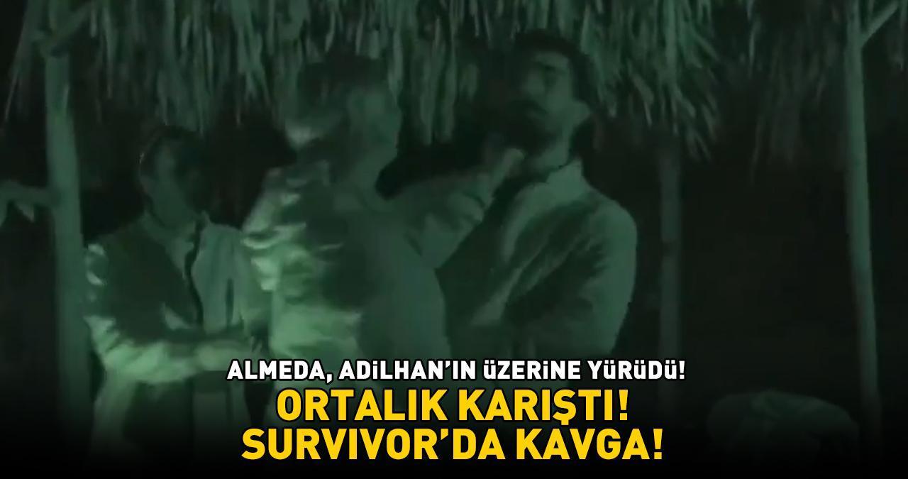 Survivor'da 2. eleme adayı belli oldu! Almeda, Adilhan'ın üzerine yürüdü! ADADA KAVGA!