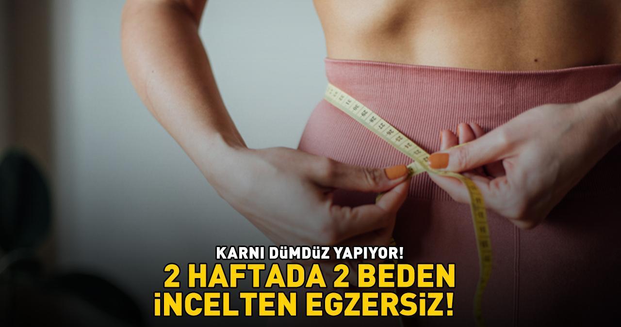 2 HAFTADA 2 BEDEN İNCELTEN EGZERSİZ, DAHA ETKİLİSİ YOK! Karnı dümdüz yapıyor, göbek yağlarını cayır cayır yakıyor!