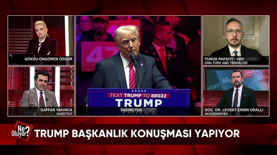 Donald Trump'ın görev öncesi Washington'daki son mitinginden detaylar Ne Oluyor?'da ekrana geldi