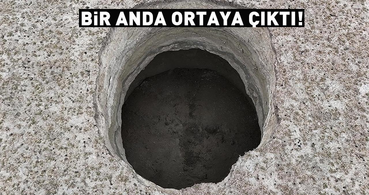 Bir anda ortaya çıktı... Tam 25 metre derinliğinde! Bölge halkında büyük panik