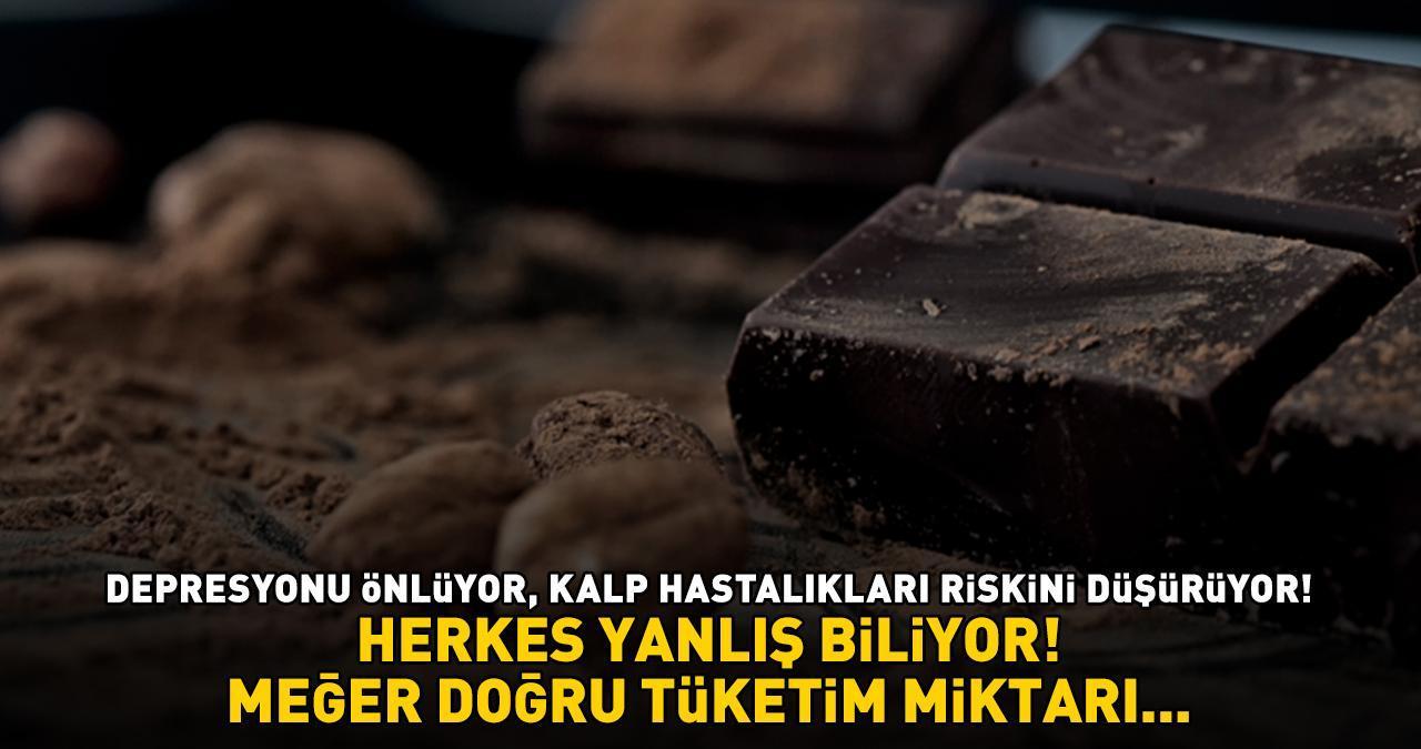 Herkes yanlış biliyor! Meğer bitter çikolatanın doğru tüketim miktarı... Depresyonu önlüyor, kalp hastalıkları riskini düşürüyor!