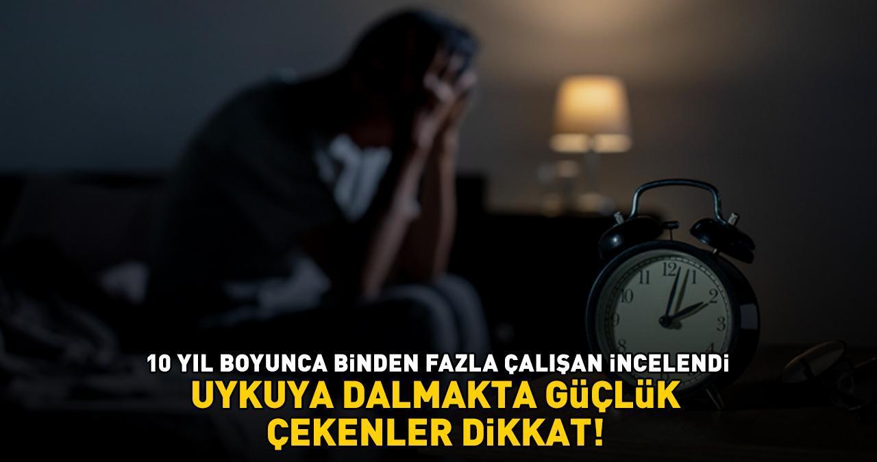 Uykuya dalmakta güçlük çekenler dikkat! 10 yıl boyunca 1.000'den fazla çalışan incelendi! Onlar bu risklere daha yatkın