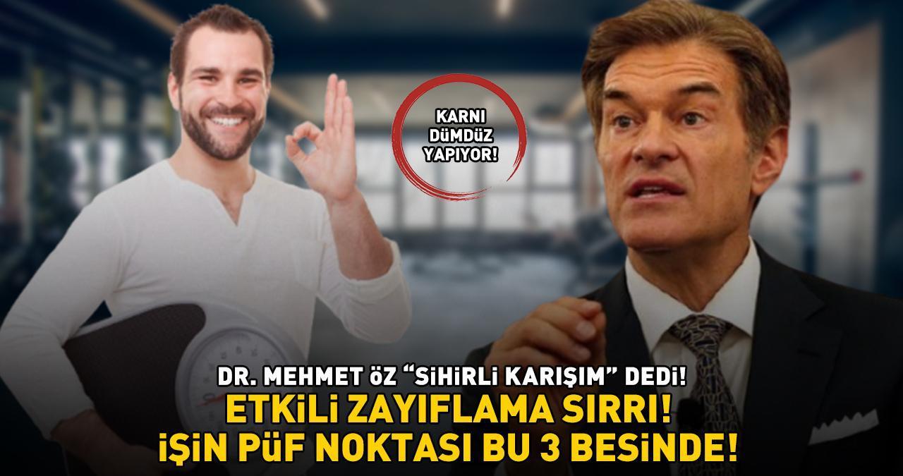 'SİHİRLİ KARIŞIM!' Dr. Mehmet Öz'den zayıflama sırrı! Göbek, basen ve beldeki yağları cayır cayır yakıyor: İşin püf noktası bu 3 besinde