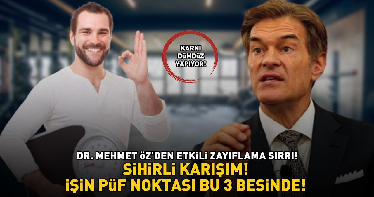 'SİHİRLİ KARIŞIM!' Dr. Mehmet Öz'den zayıflama sırrı! Göbek, basen ve beldeki yağları cayır cayır yakıyor: İşin püf noktası bu 3 besinde