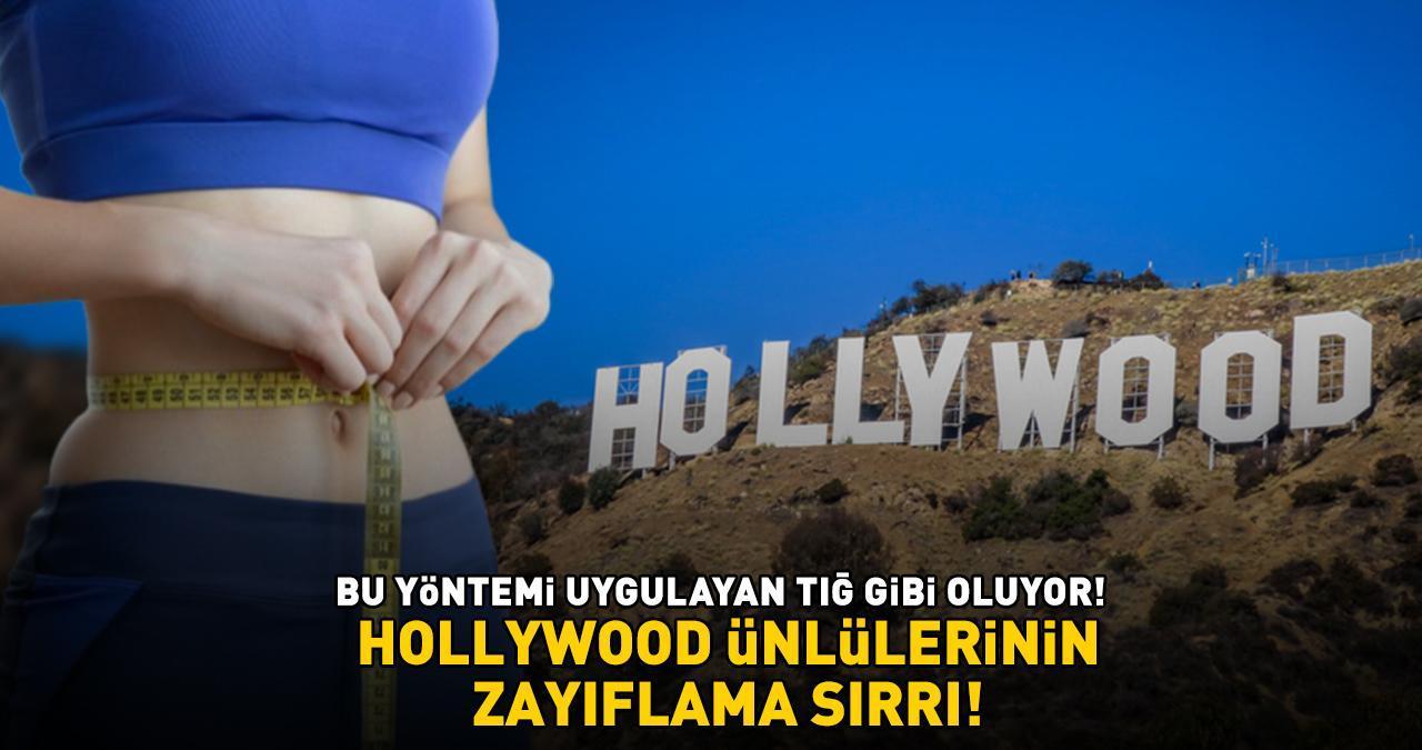 HOLLYWOOD YILDIZLARININ ZAYIFLAMA SIRRI! Bu yöntemi uygulayan tığ gibi oluyor: 'Yağları cayır cayır yakıyor, karnı dümdüz yapıyor!'