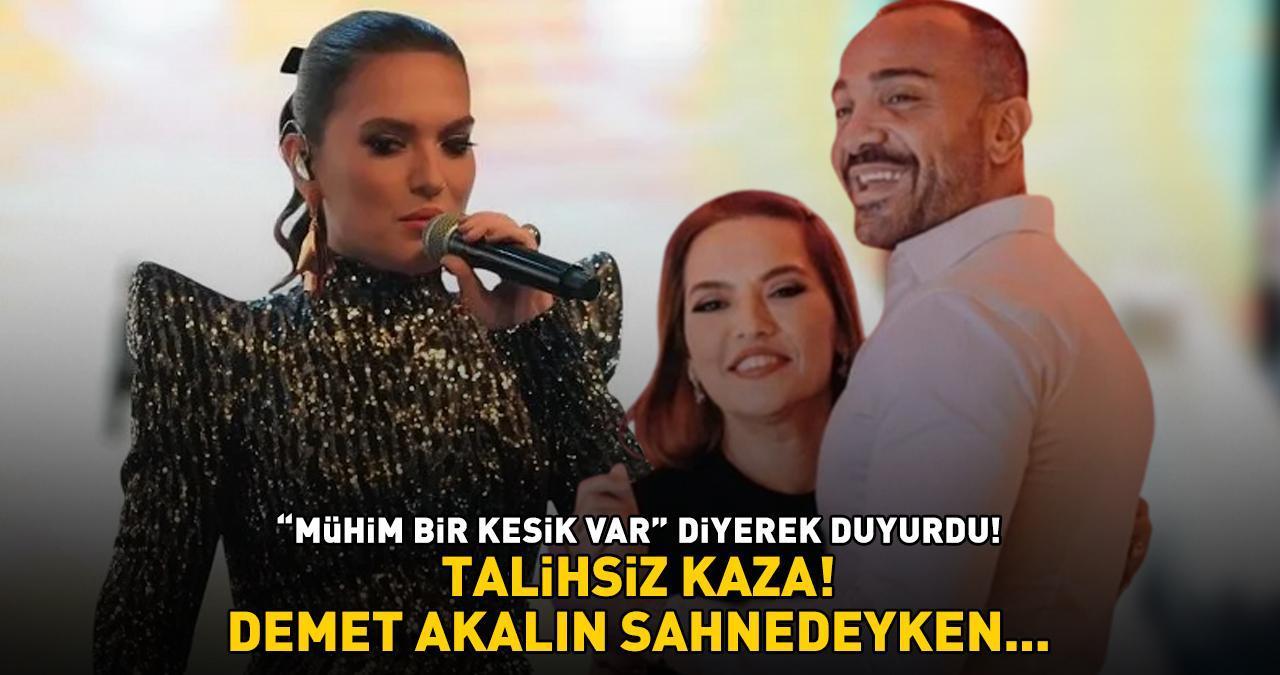 TALİHSİZ KAZA! 'Mühim bir kesik var!' diyerek duyurdu! Demet Akalın sahnedeyken...