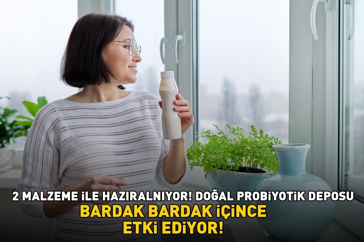 Doğal Probiyotik Deposu! 2 Malzeme İle Hazırlanıyor: Bardak Bardak İçince Etki Ediyor!