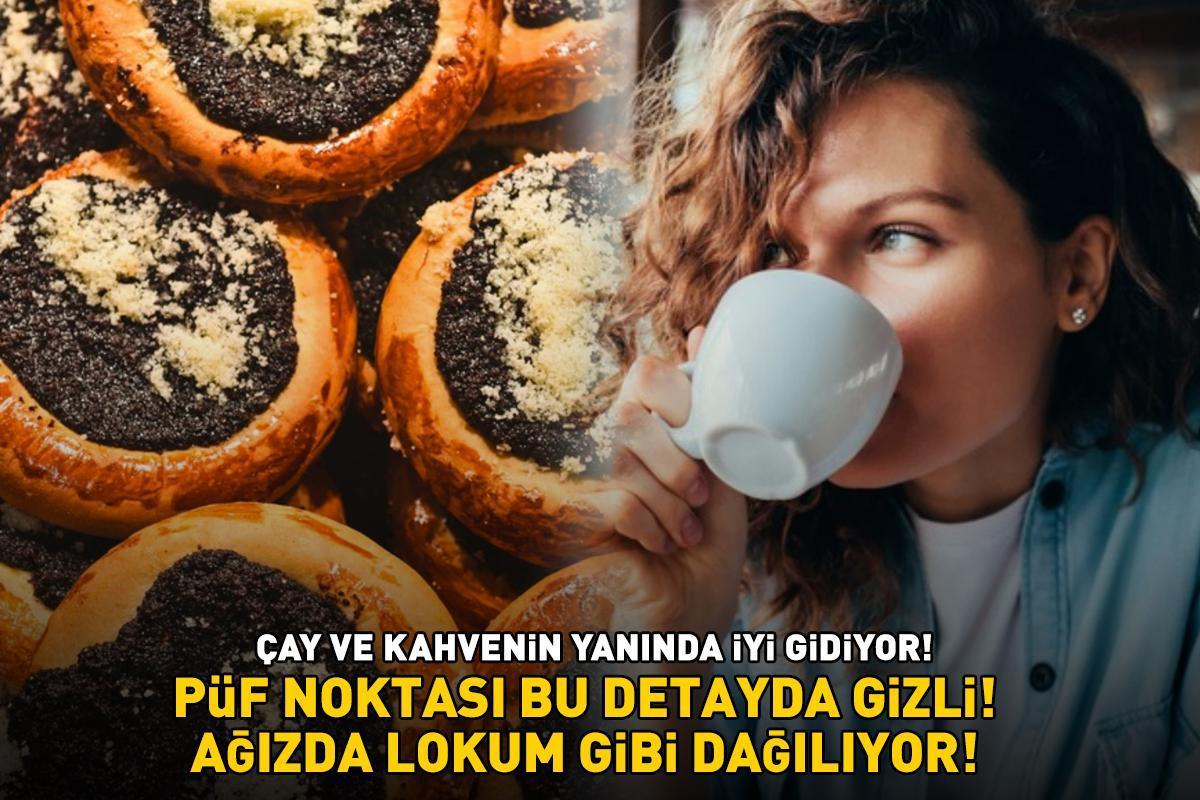 Puf puf kabaran haşhaş çöreği için 1 kaşık eklemek yetiyor! Ağızda lokum gibi dağılıyor! Püf noktası bu detayda gizli!