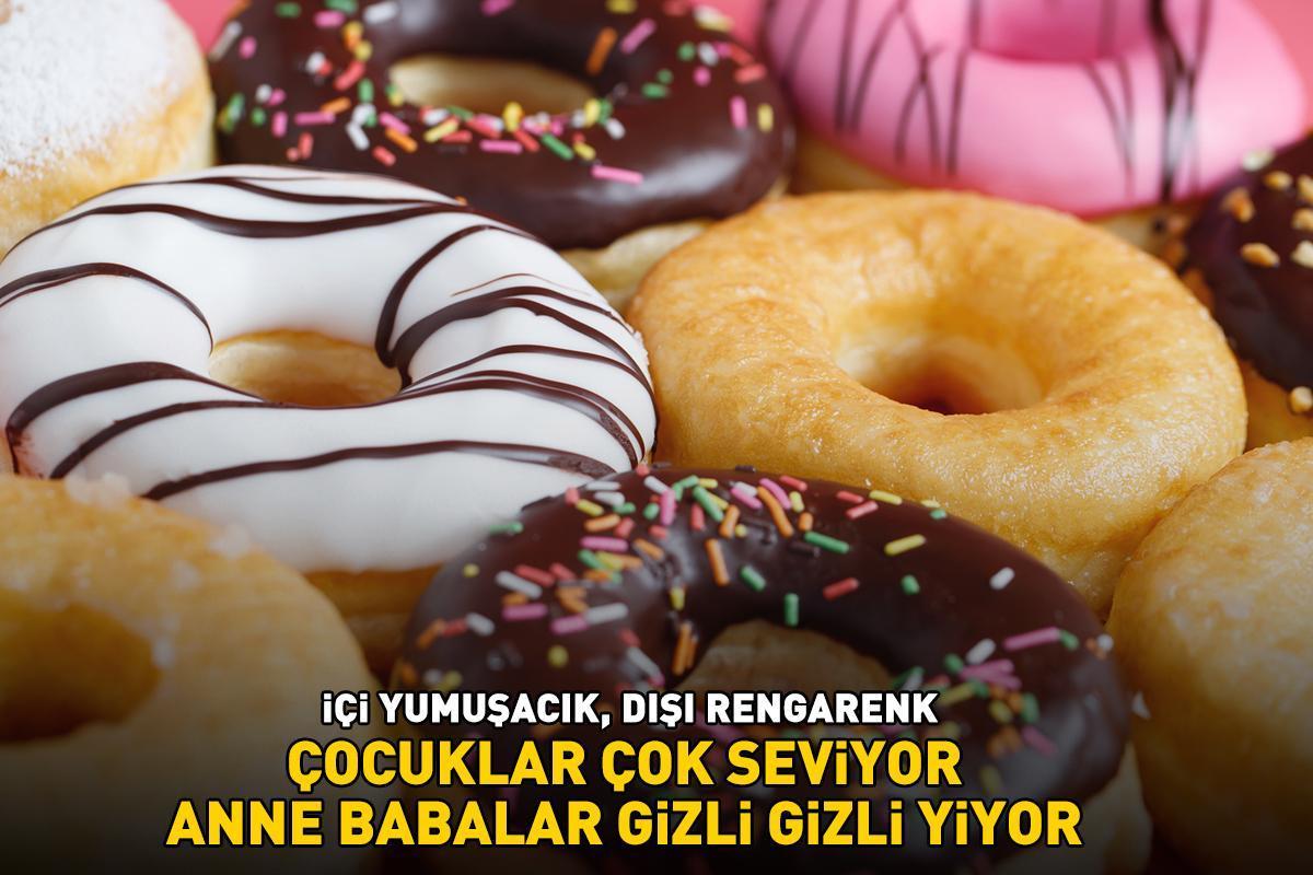 İÇİ YUMUŞACIK, DIŞI RENGARENK! Donut dediğin böyle olur! Çocuklar çok seviyor, anne babalar gizli gizli yiyor