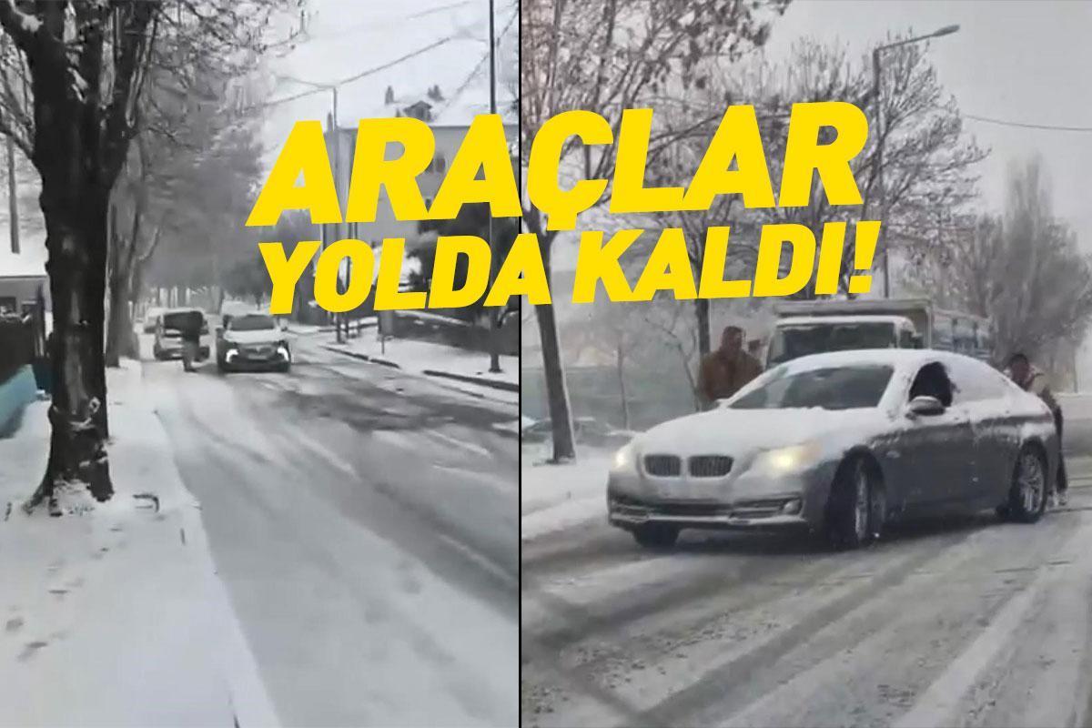 SON DAKİKA... İstanbul'da kar yağışı! Araçlar yollarda kaldı