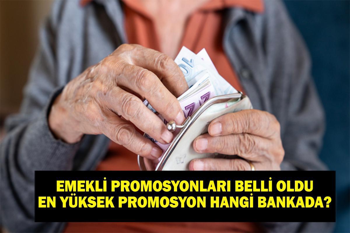 EN YÜKSEK EMEKLİ PROMOSYONU VEREN BANKA HANGİSİ? Hangi banka ne kadar emekli promosyonu veriyor? Ziraat, Halkbank, Garanti, ING, Denizbank, Yapı Kredi emekli promosyon sorgulama