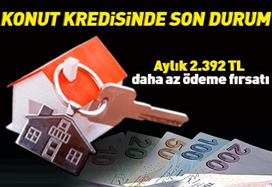 KONUT KREDİSİ 2025 | Konut kredisi faiz oranlarında son durum Aylık 2.392 TL daha az ödeme fırsatı