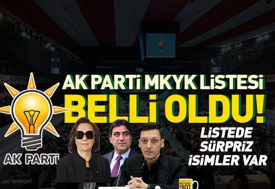 AK Parti MKYK listesi belli oldu