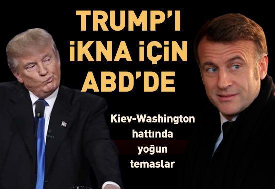 Macron Trumpı ikna için ABDde