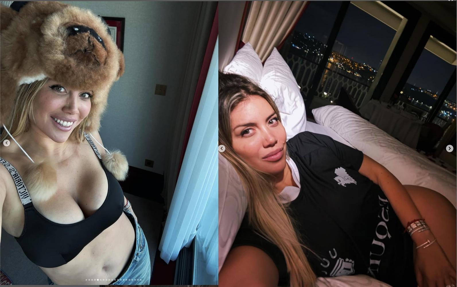 HER YAPTIĞI OLAY! Wanda Nara'nın topuklu spor ayakkabısı gündeme oturdu!