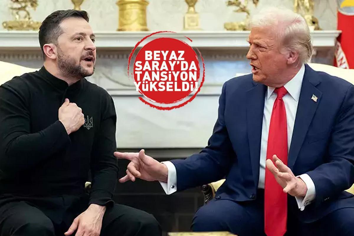 Trump - Zelenskiy görüşmesinde tansiyon yükseldi! ABD medyası: Trump Zelenskiy'i Beyaz Saray'dan kovdu