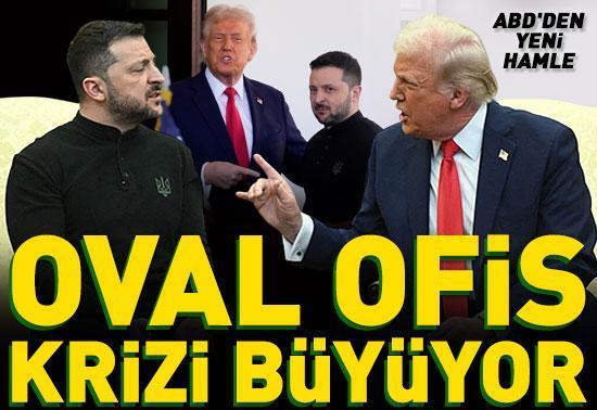 Oval Ofis krizi büyüyor: ABDden yeni hamle